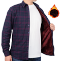 Casual Winter Plush Cotton Corduroy Lined Shirts for Men1