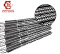 Zhoushan Factory Custom PVC Bimetallic Conical Twin Barrel and Screw for Plastic Extruder Machine1