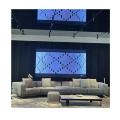 Dylan Modern Living Room Sofa Italian Minimal Fabric Base Frosted Cowhide Villa Curved Module Combination1