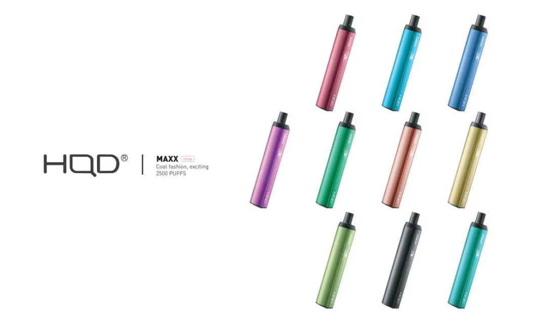 Top Selling Hqd Maxx E-Cigarette E-Cig Metal Material Disposable Vape with Large Capacity Vape Vaporizer Pen Pod