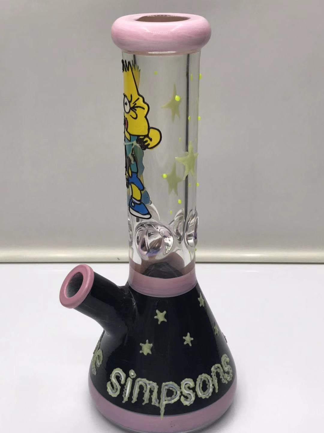 Pink wrapped beaker bottom bong