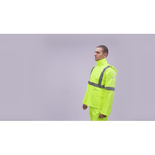 Customized safety jacket man reflective high visibility work wear uniform waterproof raincoat1