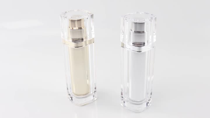 Plastic packaging bottle of diamond cover skin care products