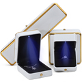 Han Hong Factory Wholesale Luxury Box Box Organizzatore Orecchini in bracciale Orecchini anelli con pietra a LED bianca LED Box1