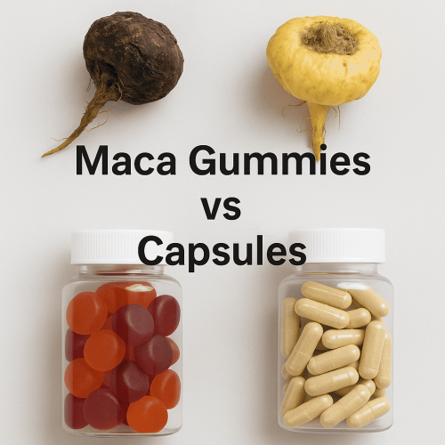 MACA GUMMIES против капсул: стабильность и биодоступность сравнивались