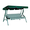 3 Person Outdoor Swing Chair with Padded Cushion: Your Comfortable Outdoor Seating Solution1