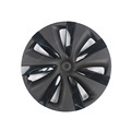 Custom No-Emblem 18" Matte & Glossy Black Hub Cap for 2024 Tesla Model 3 Wheel Protector1