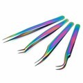 Private Label Custom Volume Eyelash Tweezers Stainless Steel Lash Applicator1