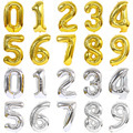 Decorative Foil Balloons: Large 40-inch Number Helium Balloons for Birthday Party Supplies and Decorations1