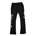 OEM Fleece joggers άνδρες sweatpants 3d puff εκτύπωση γαλλικό terry baggy στοιβαγμένο flare παντελόνι ιδρώτα men1