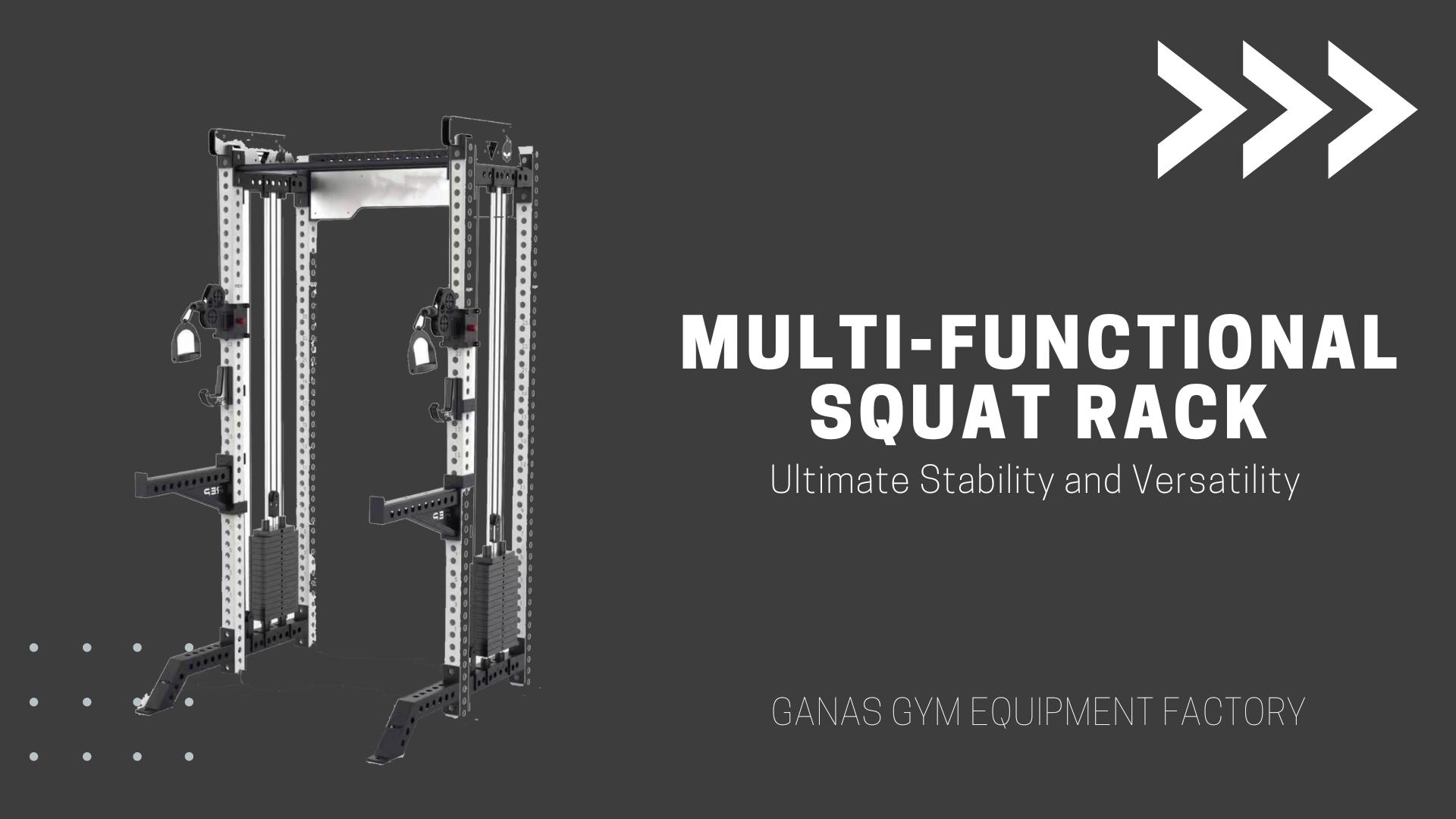 Multi-functional squat rack