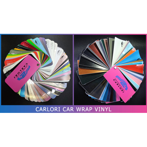 Karta e ngjyrave me vinyl të mbështjelljes së makinave