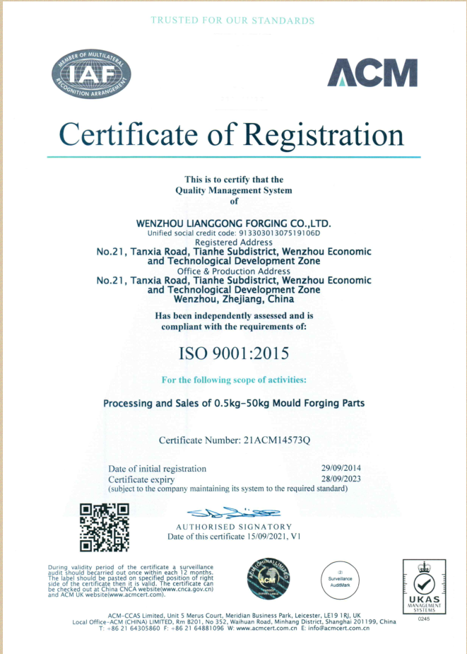 Certificate of Registration