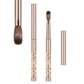 Gold Glitter Metal Handle Kolinsky Nail Brushes for Acrylic Application1