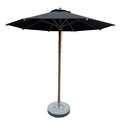 Black Luxury Windproof Fade Resistant Designer Umbrella with Custom Logo for Swimming Pool1