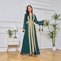 MT091 Kaftans مراکشی دبی مسلمان دژین ترکیه آبایا در دبی لباس جامد برای ماه رمضان1