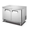 American Style 48\" Two Door Under Counter Freezer with Stainless Steel Work Table Top1