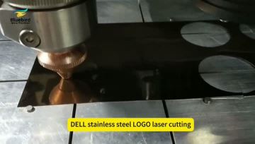 DELL stainless steel LOGO laser cutting