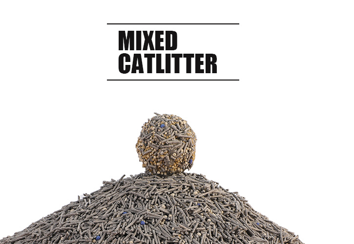 Arena para gatos mixta