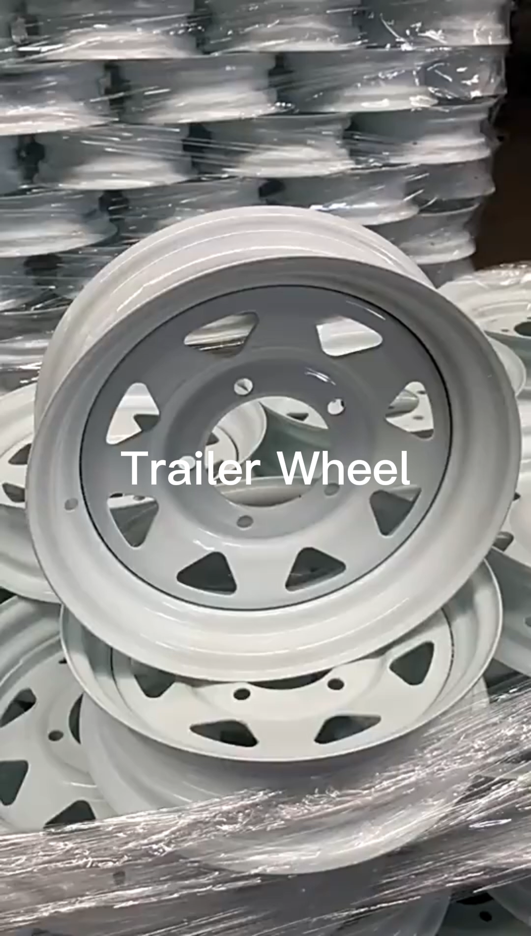 8 Speichen 16 Zoll Räder Felgen 5 Lug 5x114.3 16x6.5 Malerei Stahlanhängerrad Hub1