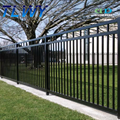 Gloss Black Aluminum Fence Panel - 4 ft H x 6 ft W Athens Pressed Spear Design1