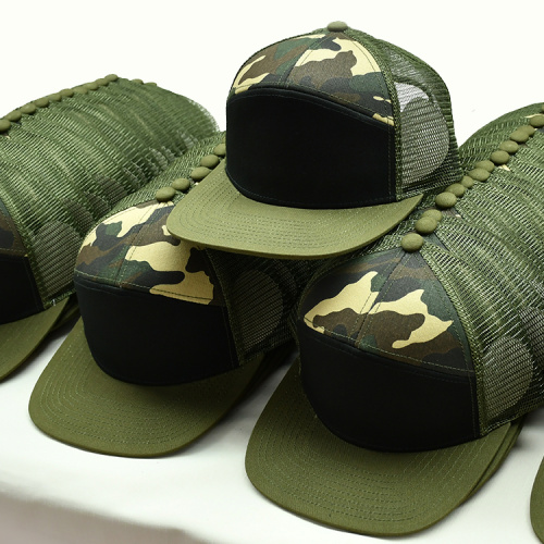Nieuw ontwerp 7 Panel Mesh Trucker Hat