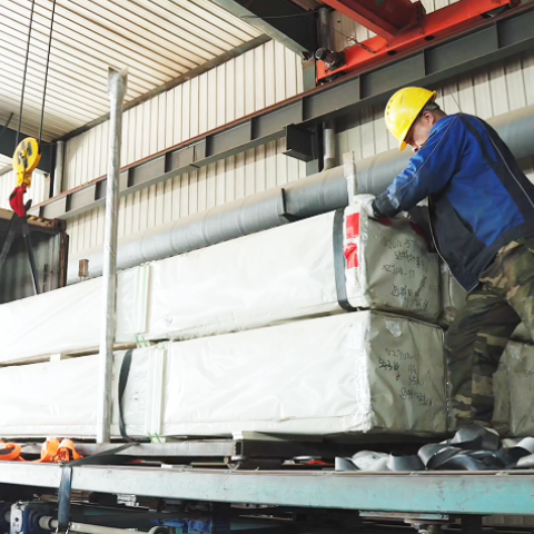 铝制剖面喷涂和包装