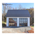 Modern Custom Insulated Glass Remote Control Aluminum Garage Doors Made in China1