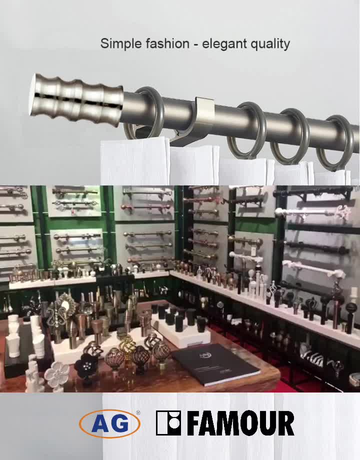 Eenvoudige modegordijnroede