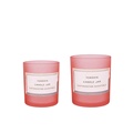 Empty Pink Matte Black Glass Candle Jars For Candle Making Wholesale1