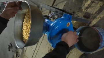 磨黄豆浆
