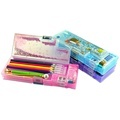 2023 Quicksand Oil Pencil Box - Multifunctional School Stationery Holder (Pink/Blue/Purple)1