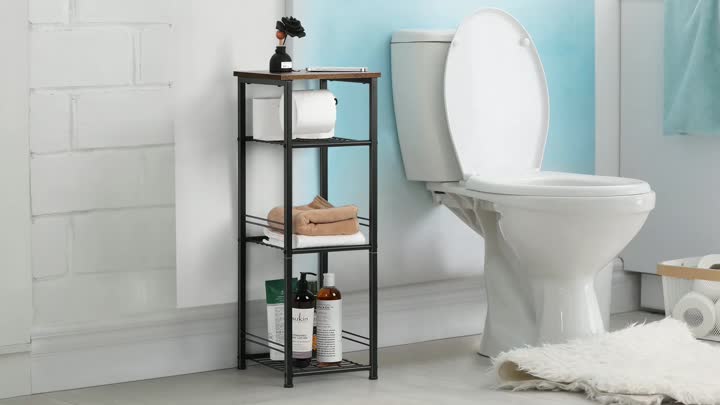 Étagère de collecte de rangement de salle de bain