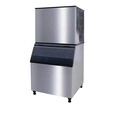 High Yield 200kg Commercial Waterfall Ice Machine Cube Ice Maker1