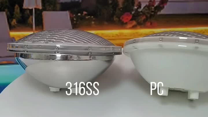 18W 35W thay thế PC Cover Par56 LED Đèn 12V 18W 24W 35W Bể bơi Đèn dưới nước bóng đèn dưới nước