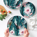 High Quality Bone China Dinnerware Set - Jungle Ceramic Tableware Wedding Charger Plate1