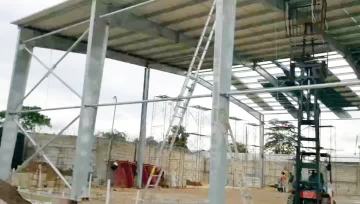 Prefabricated steel structure workshop metal warehouse shed building PRV7