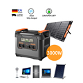 DiHe 3000W Portable Power Station: 110V/220V AC DC Universal USB Solar Generator1