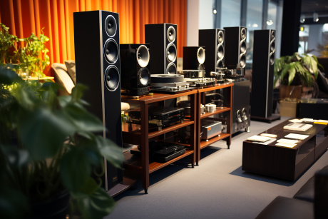 Демонстрация в помещении с несколькими динамиками