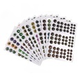 Holographic 3D Epoxy Fish Eyes for Fly Tying - Jig Fishing Lures (69/183PCS) - 3mm~10mm Glow Green1