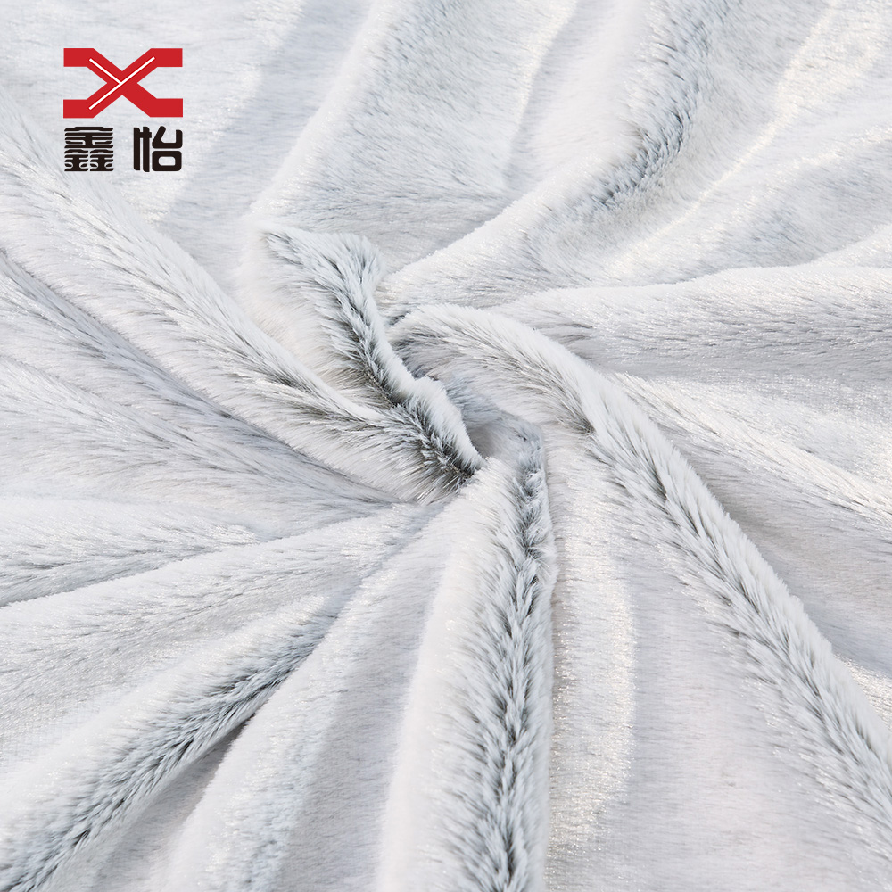 Plush back printed fabric