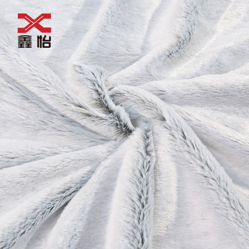 Plush back printed fabric