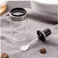 Hot Sale Household Kitchen Empty Clear Round 250ml Glass Spice Jar Set With Spoon1