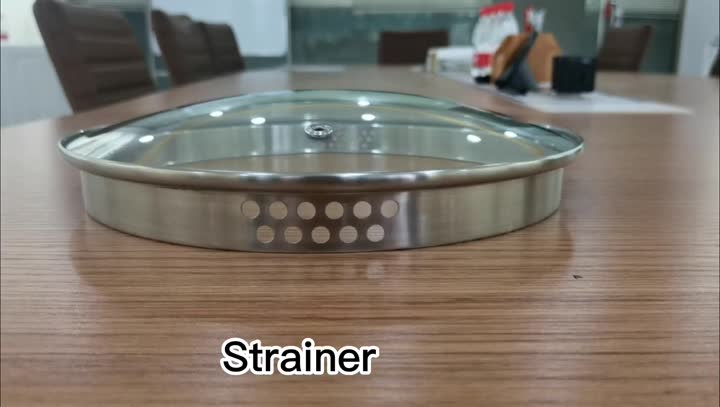 L type glass lid