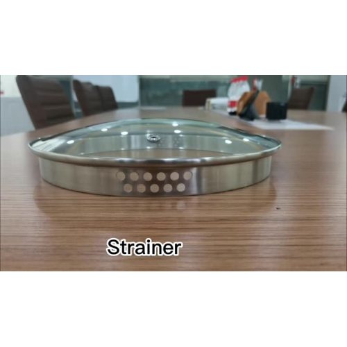 L type glass lid