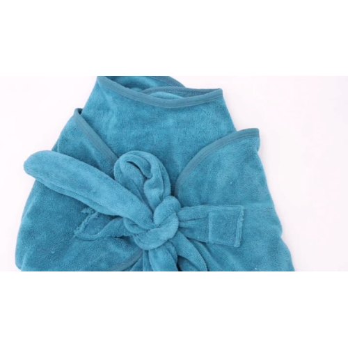 Drying Absorbent Soft Microfiber Dog Bathrobe