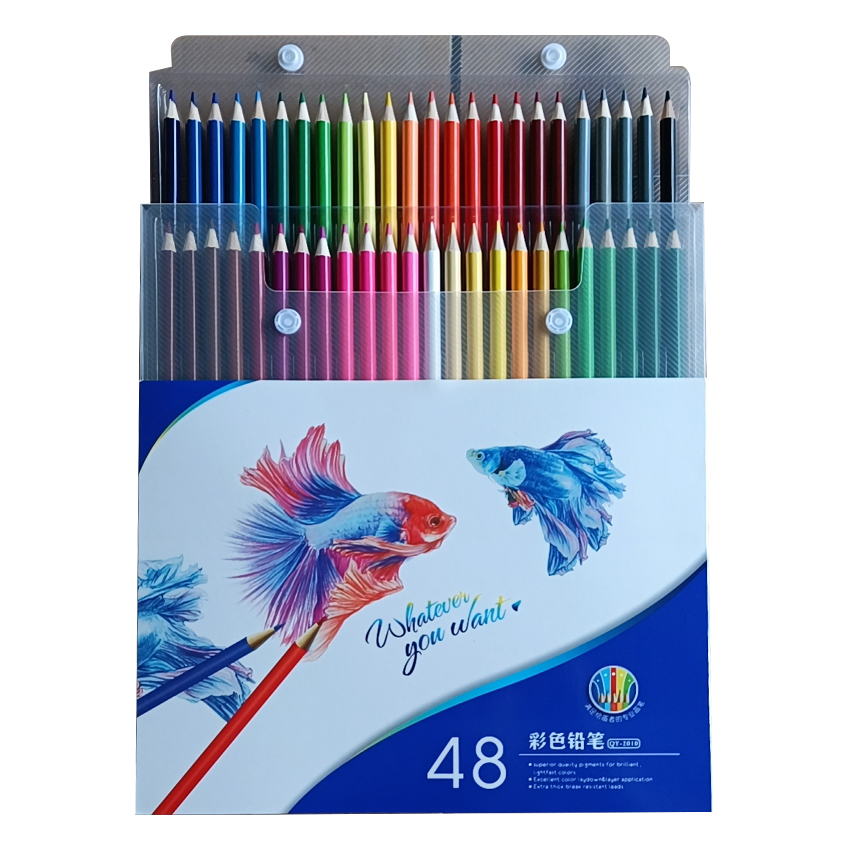 Artista de calidad premium 48 lápices de color de color set Dibujo de madera lápices de colores de aceite natural para dibujar suministros de la escuela de oficina1