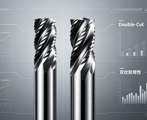Cabeça de retificação de aço de tungstênio de corte único versus corte duplo: teste de contraste de desempenho