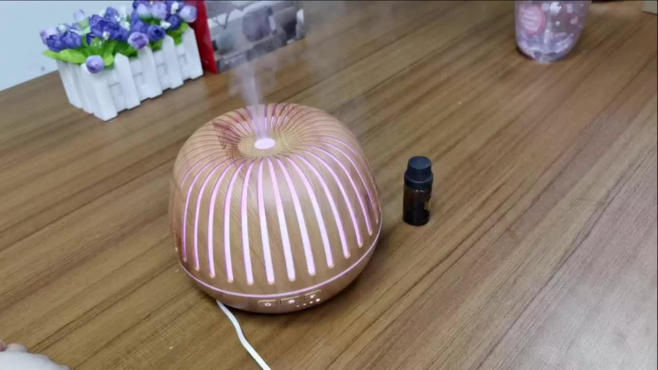 500ml Premium Essential Oil Diffuser with Remote Control Ultrasonic Aromatherapy Fragrant Oil Humidifier1