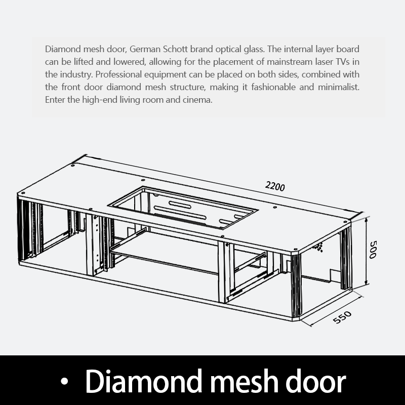 Projector TV cabinet